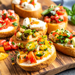 Брускети микс