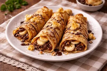 Палачинка с шоколад и банан