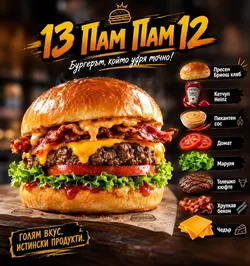 13 Пам Пам 12 